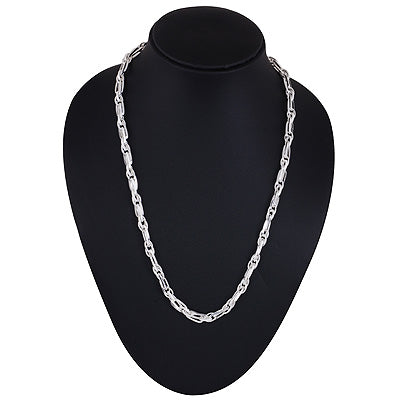 Classic Bold Multiple Shaped Plain 925 Sterling Solid Silver Chain - R4400582-5