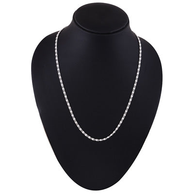 Modern Pattern Style Plain 925 Sterling Solid Silver Chain - R4400613-1