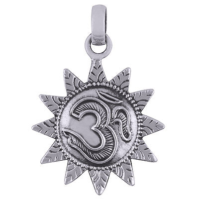 Plain 925 Sterling Silver OM Pendant - R4500398-92