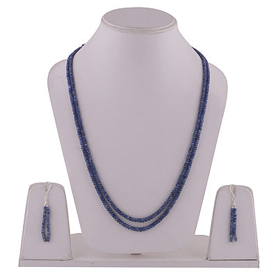 925 Sterling Silver Blue Sapphire Jewellery Set - R5000203-15