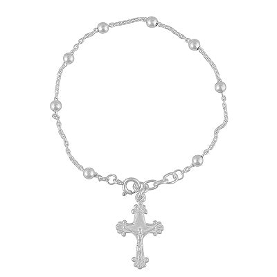 Gorgeous Beads Bolo With Charms Plain 925 Sterling Solid Silver Bracelet - R5400238-1
