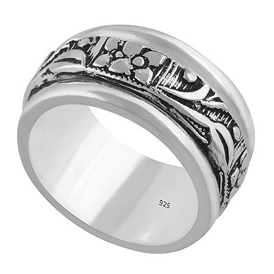 Unique Spinner Moving Band Plain 925 Sterling Solid Silver Ring - R5600556-1