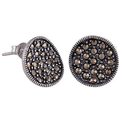 3.8gram Marcasite Silver Earrings - R6500518-1