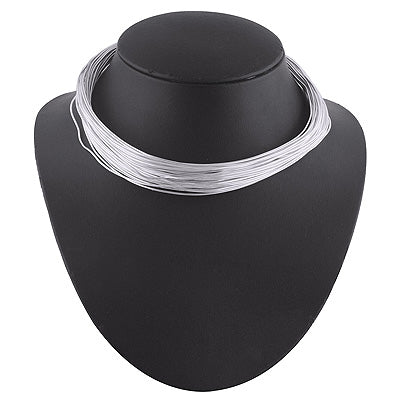 Beautiful Plain Plain 925 Sterling Solid Silver Necklace - R6800002-26