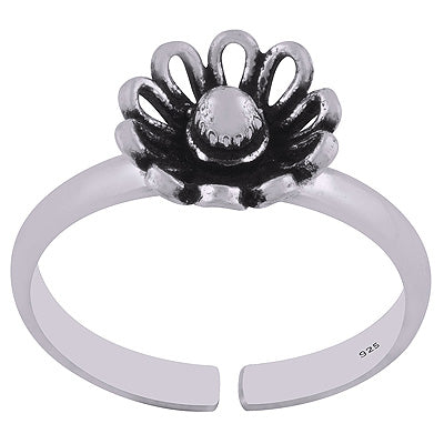 925 STERLING SILVER PLAIN TOE RING - R7800151-1