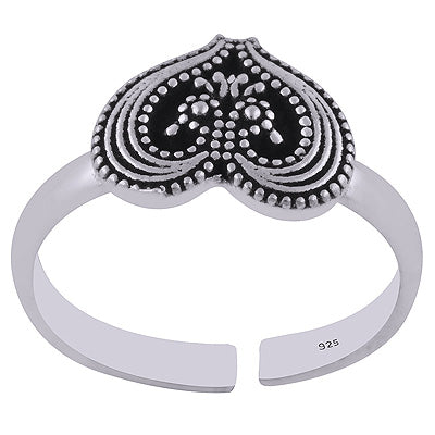 925 STERLING SILVER PLAIN TOE RING - R7800152-1
