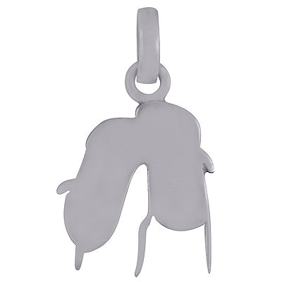 Beautiful Couple Plain 925 Sterling Solid Silver Pendant - R8400001-483