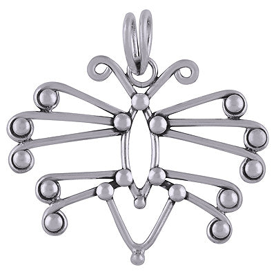 Gorgeous Minimal Butterfly Plain 925 Sterling Solid Silver Pendant - R8400001-490