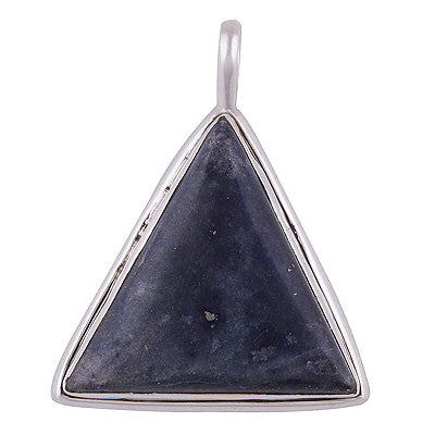 Stunning Shaped Gemstone Agate Triangle Shape 925 Sterling Solid Silver Pendant - R8400023-9