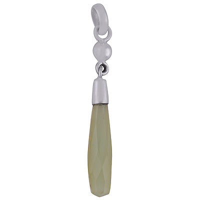Alluring Aqua Chalcedony Irregular Shape 925 Sterling Solid Silver Pendant - R8400060-9