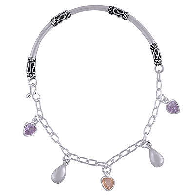 925 STERLING SILVER CUBIC ZIRCONIA BRACELET - R900003-10