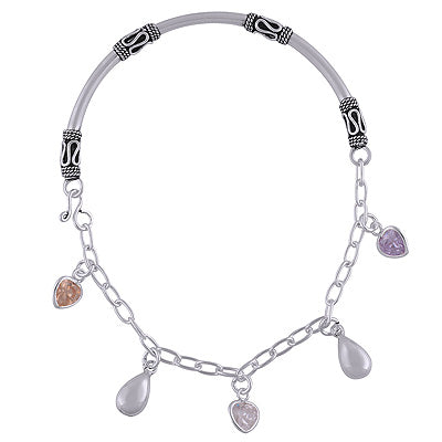 925 STERLING SILVER CUBIC ZIRCONIA BRACELET - R900003-12