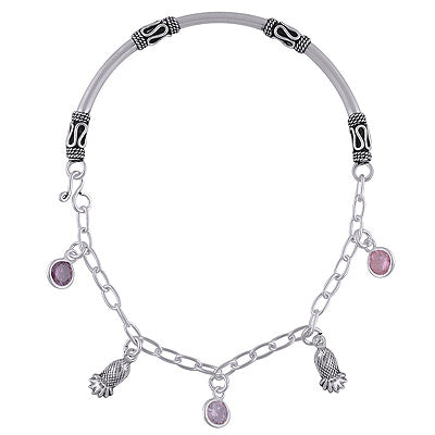 925 STERLING SILVER CUBIC ZIRCONIA BRACELET - R900003-16