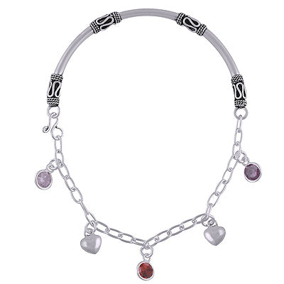 925 STERLING SILVER CUBIC ZIRCONIA BRACELET - R900003-18