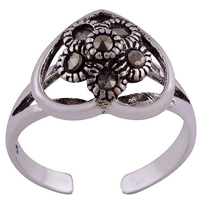 925 STERLING SILVER MARCASITE TOE RING - R9400127-1