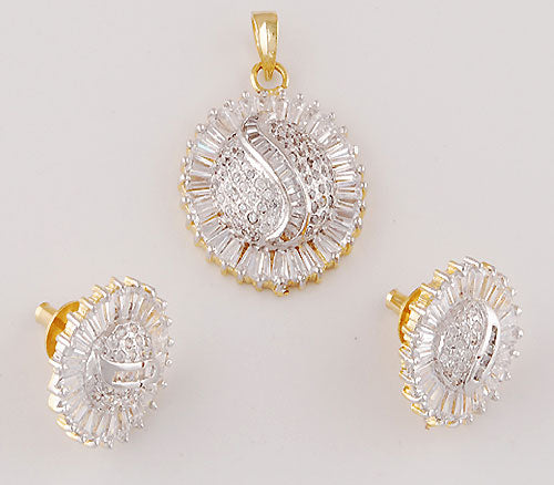 18.7gram White Cubic Zirconia Fashion Jewellery Sets - RB30520000-36