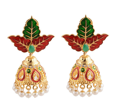 21.5gram White Cubic Zirconia, Pearl Fashion Earrings - RB30560016-18