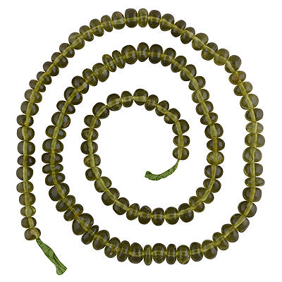 32.8gram Peridot Rondelle Shape Semi Precious Cabochon Gemstone Beads - RI30870018-1