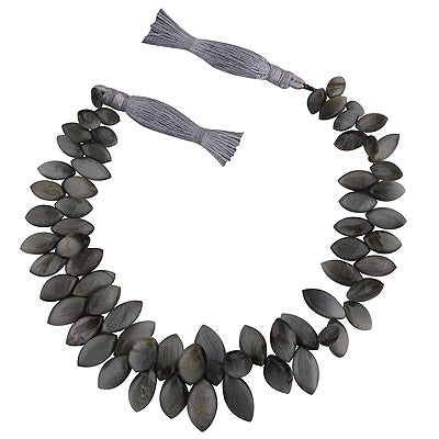 28.7gram Cats Eye (Lehsunia) Marquise Shape Semi Precious Cabochon Gemstone Beads - RI30870019-1
