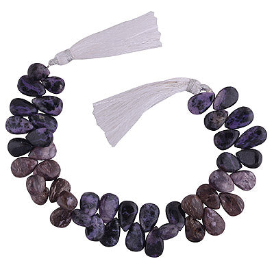 41.6gram Charoite Almond Shape Semi Precious Cabochon Gemstone Beads - RI30870020-1