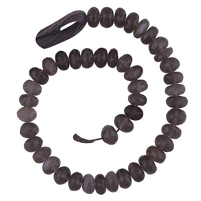 21.3gram Grey Moonstone Rondelle Shape Semi Precious Cut Gemstone Beads - RI30880007-9