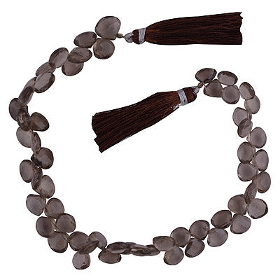 23.7gram Smoky Topaz Heart Shape Semi Precious Cut Gemstone Beads - RI30880029-9