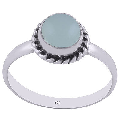 Aqua Chalcedony Ring - RN100058-10