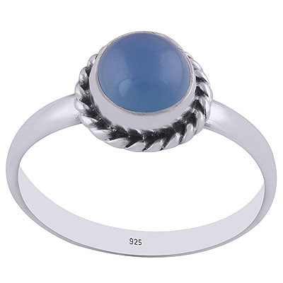 Blue Chalcedony Ring - RN100058-9