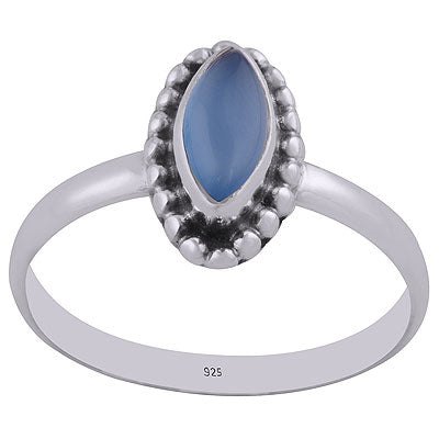 Blue Chalcedony Ring - RN100098-9