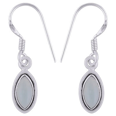 Aqua Chalcedony Earrings - RN200048-10