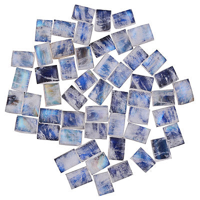 98 Pcs Octagon Natural Rainbow Moonstone Standard Quality Cabochon Gemstones (mm size) Lot - RS30801330-27
