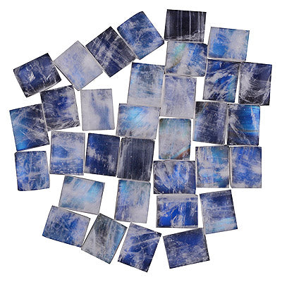 37 Pcs Octagon Natural Rainbow Moonstone Standard Quality Cabochon Gemstones (mm size) Lot - RS30801330-30