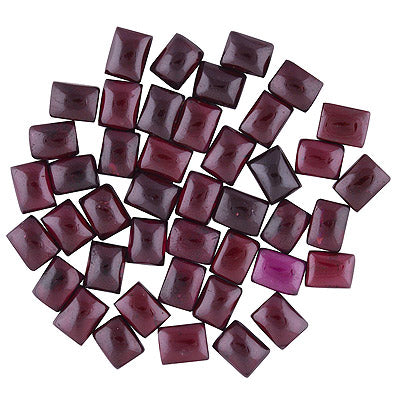 43 Pcs Octagon Natural Garnet Standard Quality Cabochon Gemstones (mm size) Lot - RS30801331-23