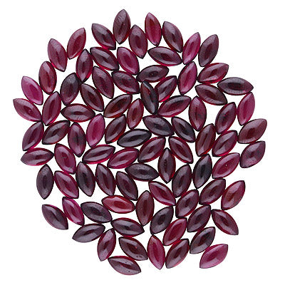 140 Pcs Marquise Natural Garnet Standard Quality Cabochon Gemstones (mm size) Lot - RS30801331-29