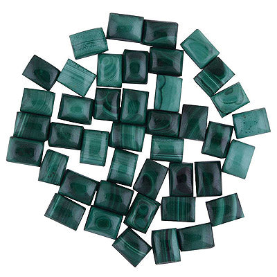 59 Pcs Octagon Natural Malachite Standard Quality Cabochon Gemstones (mm size) Lot - RS30801335-21