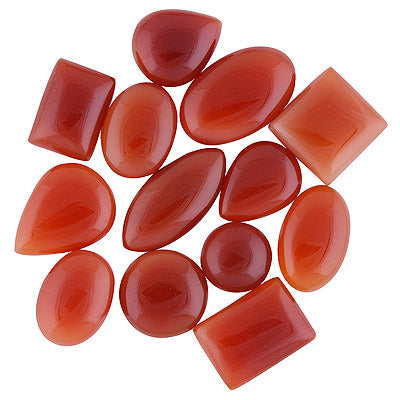 13 Pcs Natural Carnelian Standard Quality Cabochon Gemstones Free Size Lot - RS30900184-12