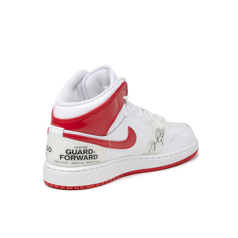 Air Jordan 1 Mid Ss White University Red