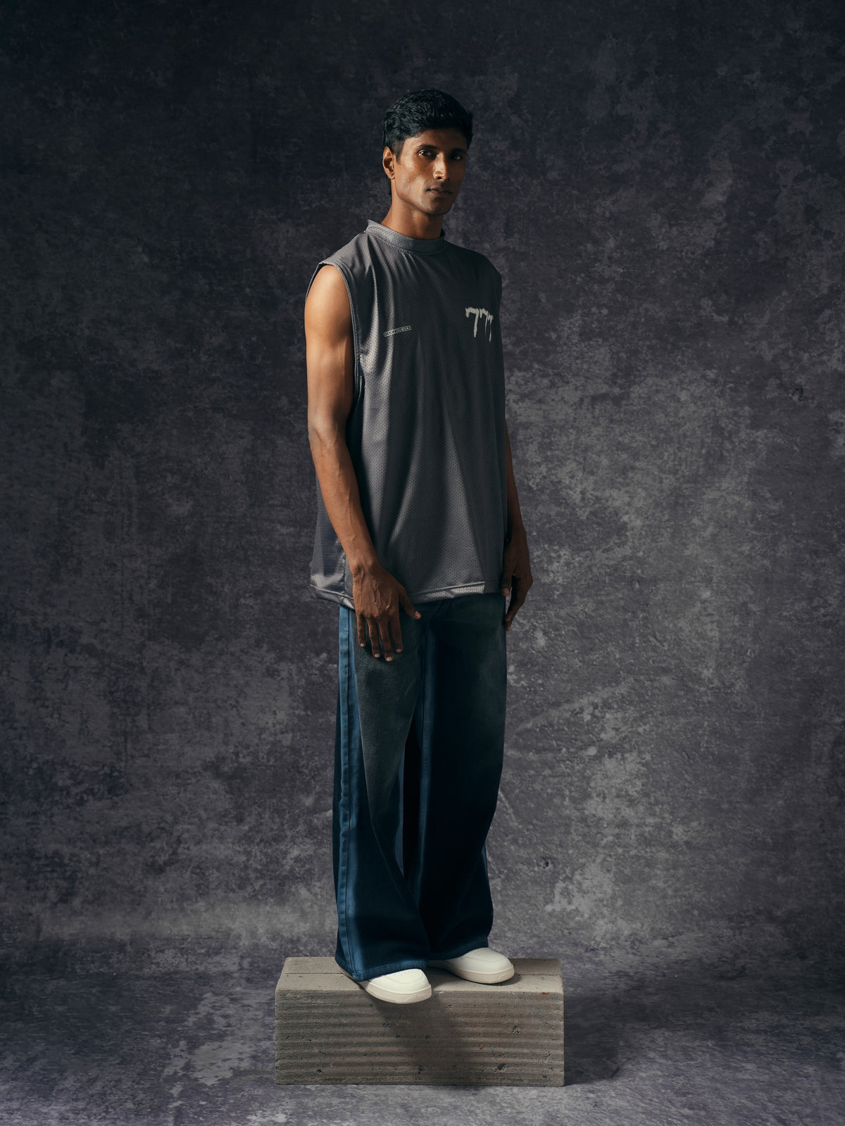 777 Grey Basic Sleeveless Jersey by oddnoteven