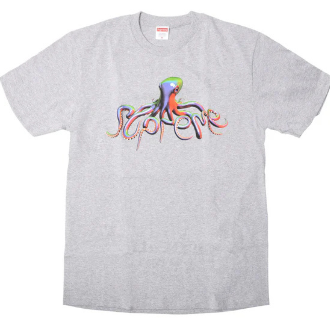 Supreme Tentacles Tee Heather Grey by SUPREME