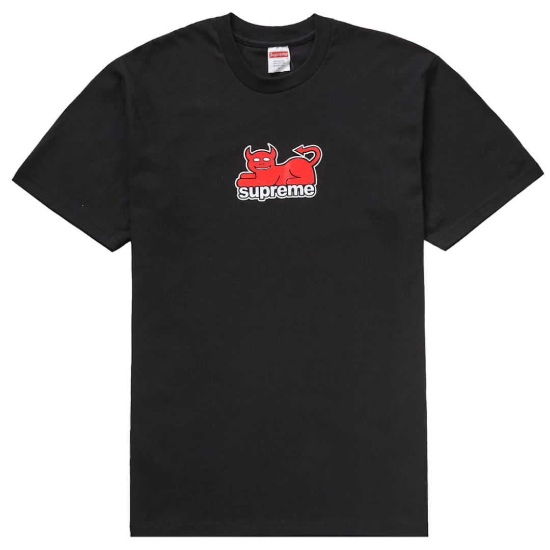 Supreme Toy Machine Devil Cat Tee Black by SUPREME