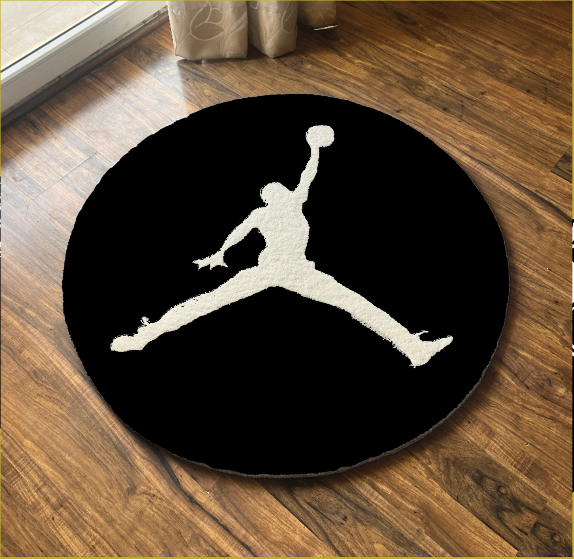 Jumping Man Custom Rug by THE DRIP CO. RUGS