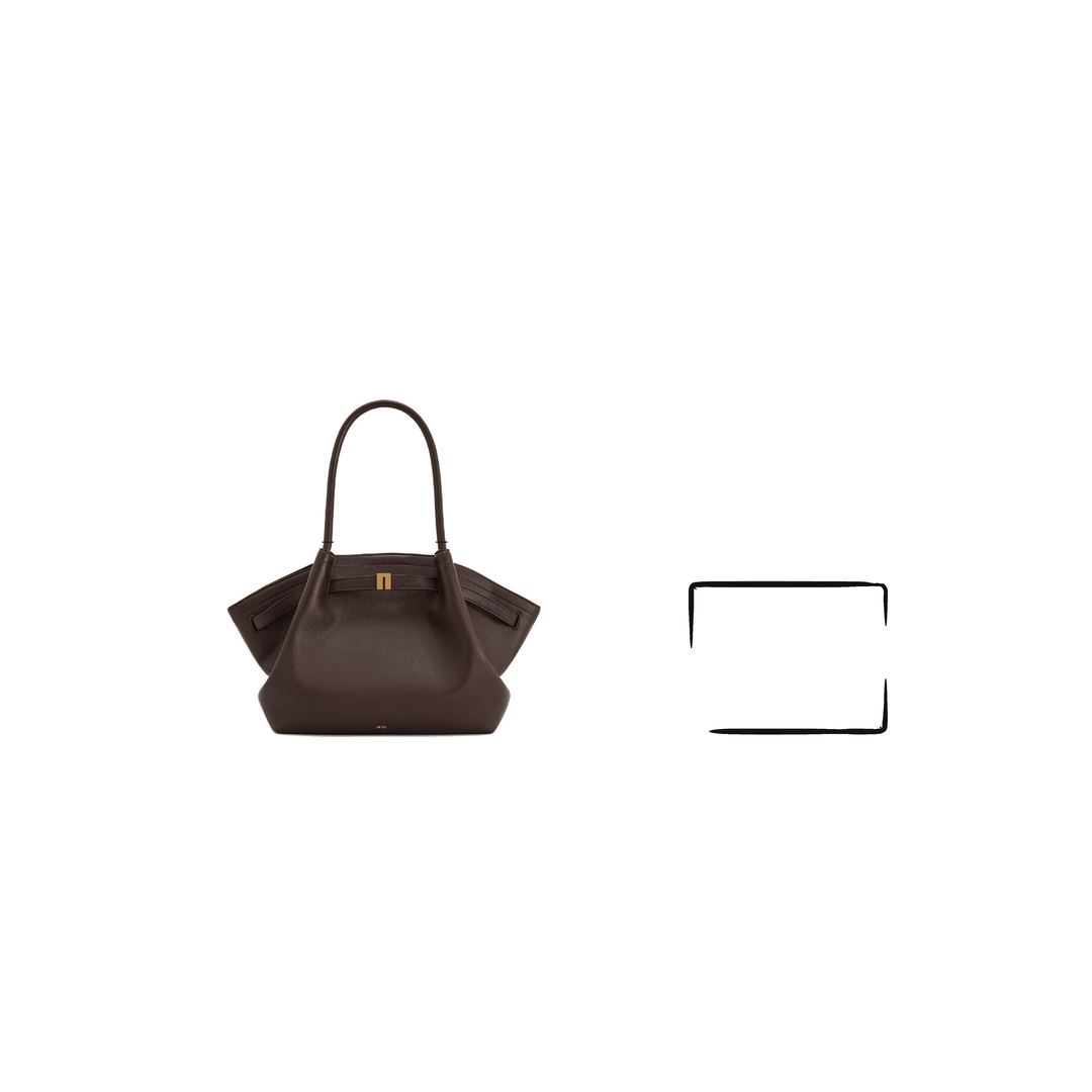 JW PEI Hana Medium Tote Bag - Dark Brown by JW PEI