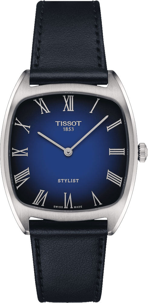 TISSOT Stylist T159.909.16.043.00 – Blue Dial, Stainless Steel Square Case