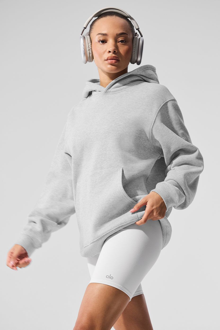 Renown Heavy Weight Hoodie - Athletic Heather Grey (U3013R)
