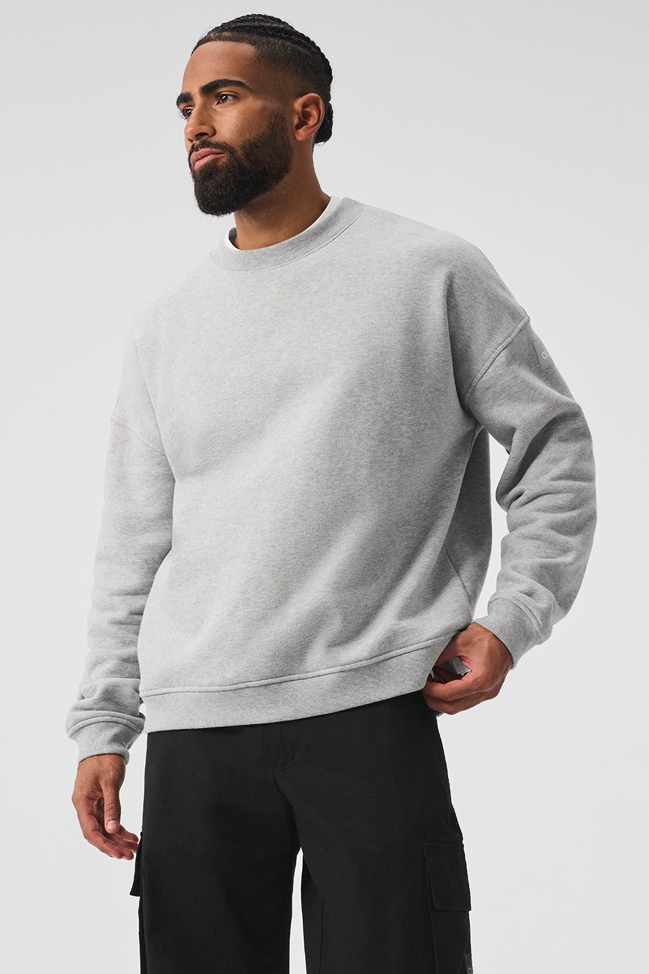 Renown Heavy Weight Crew Neck Pullover - Athletic Heather Grey (MENSU3014R)