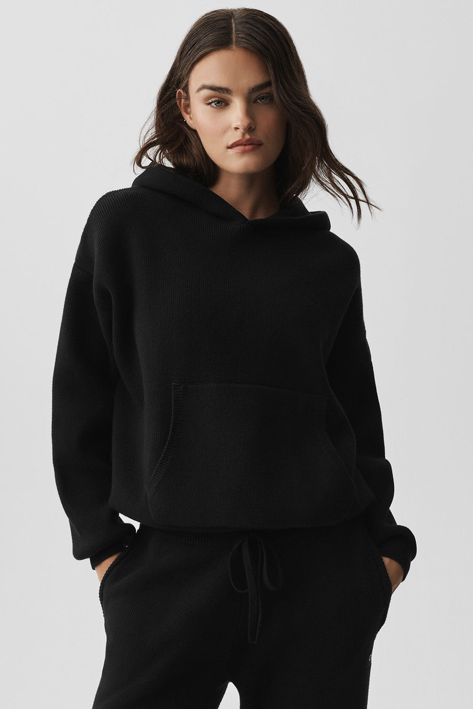 Scholar Hooded Sweater - Black (U3026R)