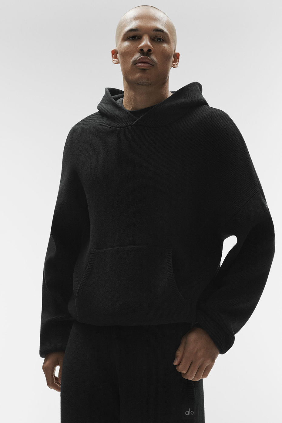 Scholar Hooded Sweater - Black (MENSU3026R)