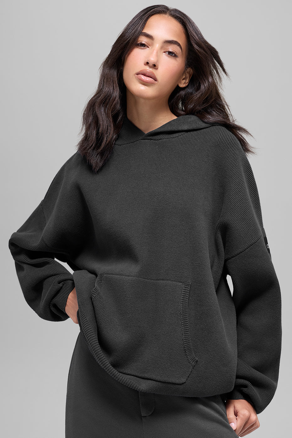Scholar Hooded Sweater - Anthracite (U3026R)