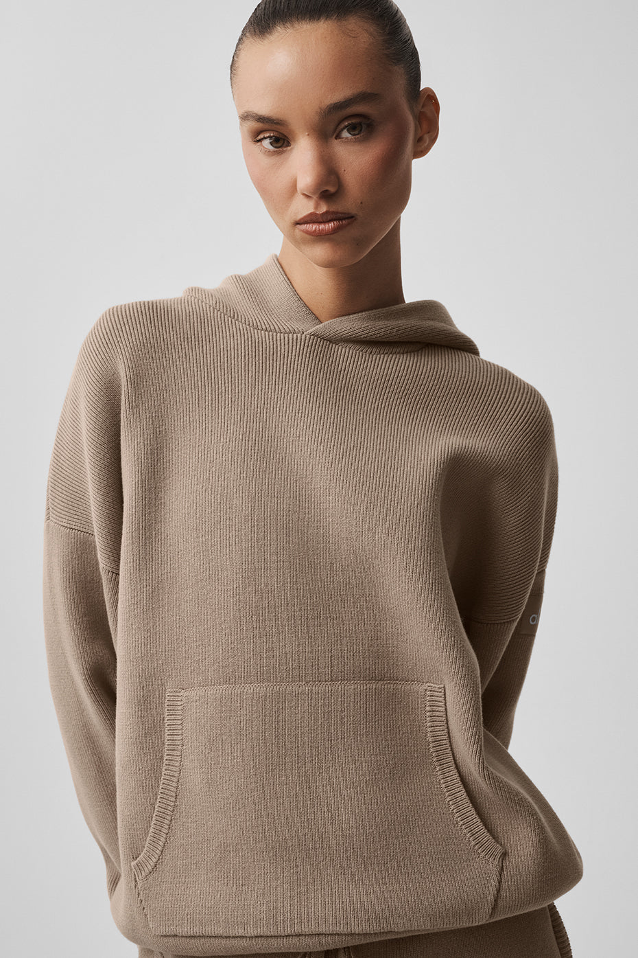 Scholar Hooded Sweater - Gravel (U3026R)
