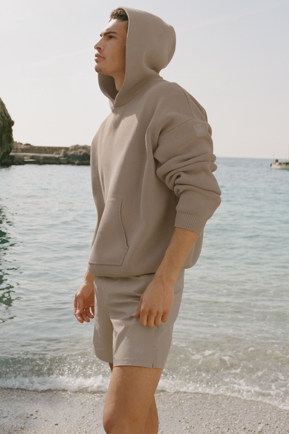 Scholar Hooded Sweater - Gravel (MENSU3026R)